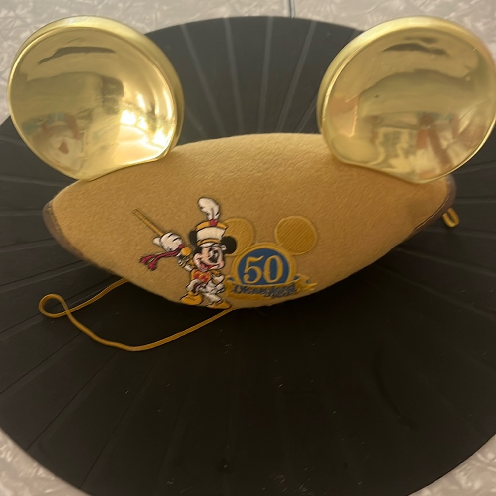 Vintage 50th Anniversary Disneyland Resort Gold ears